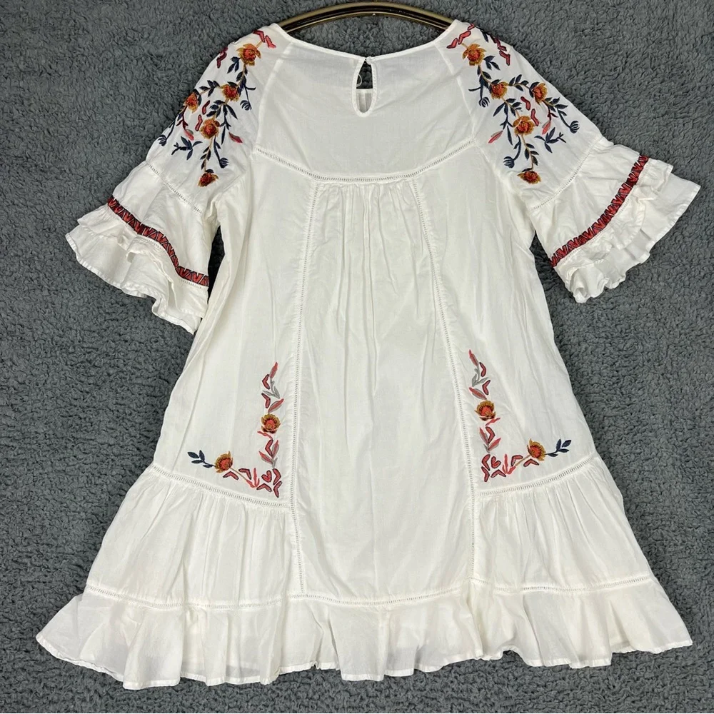 🛑 SOLD 🛑 Free People Womens Large Pavlo Embroidered Shift Dress Bohemian - Picture 11 of 16